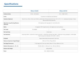 Specs UH 4000